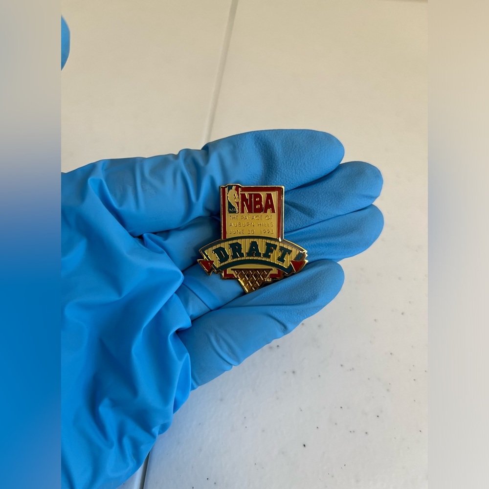 Vintage NBA Draft Pin 1993, Official NBA Product, The Palace of Auburn Hills